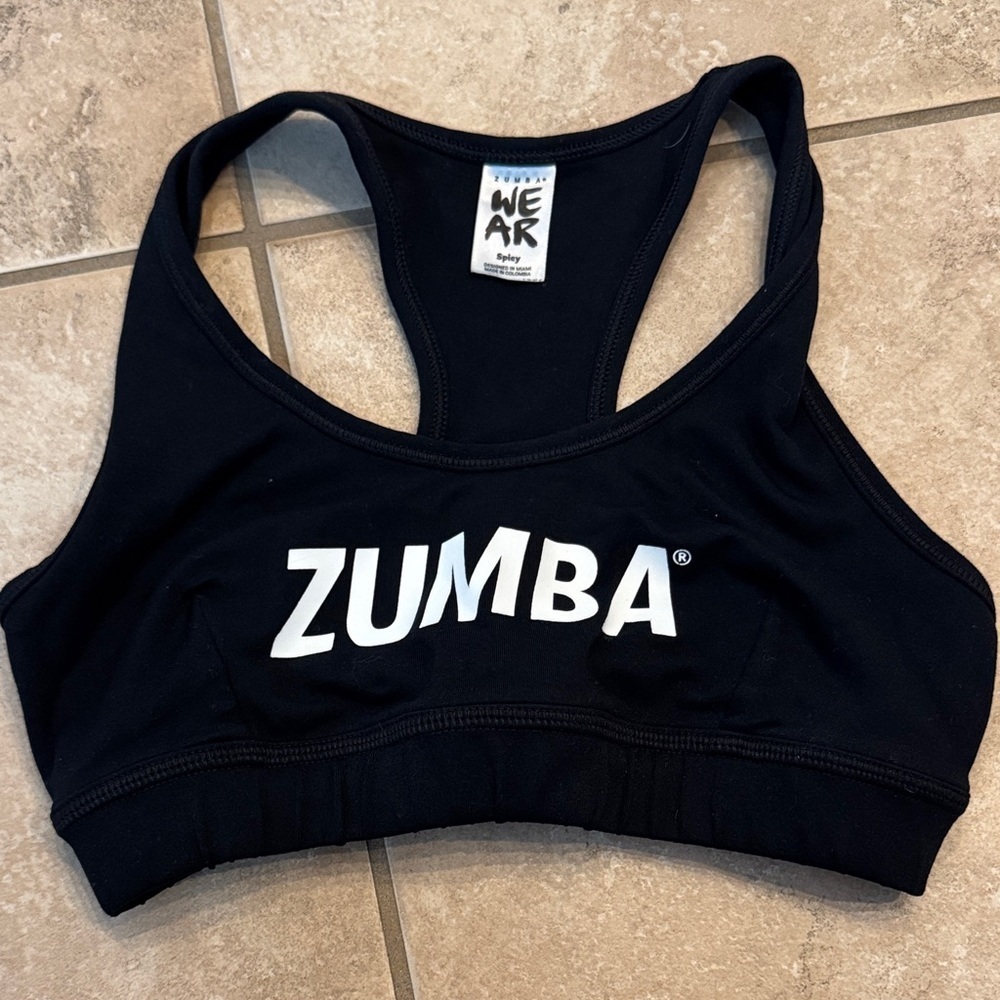 Zumba Fitness Black Sports Bra